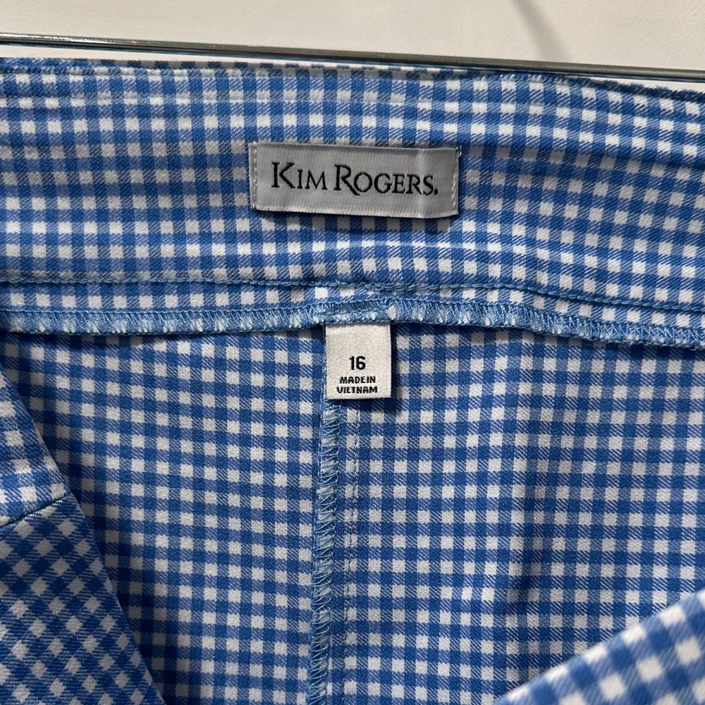 Kim Rogers Men's Blue Gingham Shirt